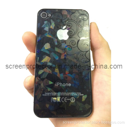 3D Ethnic Customs Design Screen Protector for iPhone 4 Front and Back
